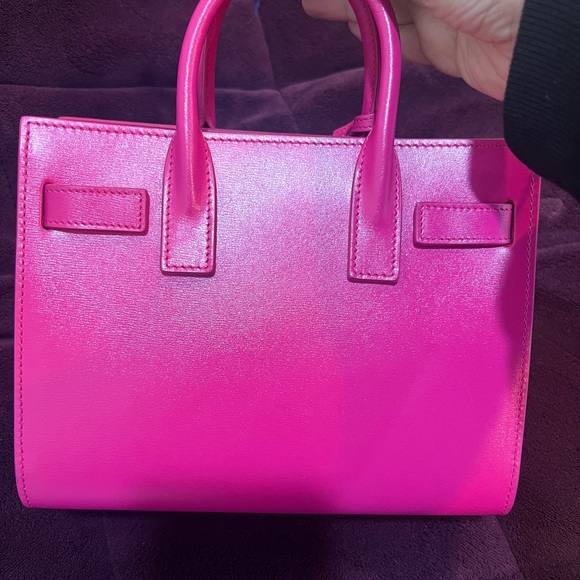 Saint Laurent Pink Leather Tote Bag - Picture 5 of 8